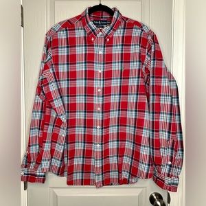 Ralph Lauren Classic fit men’s Cotton Plaid Shirt Sz XXL